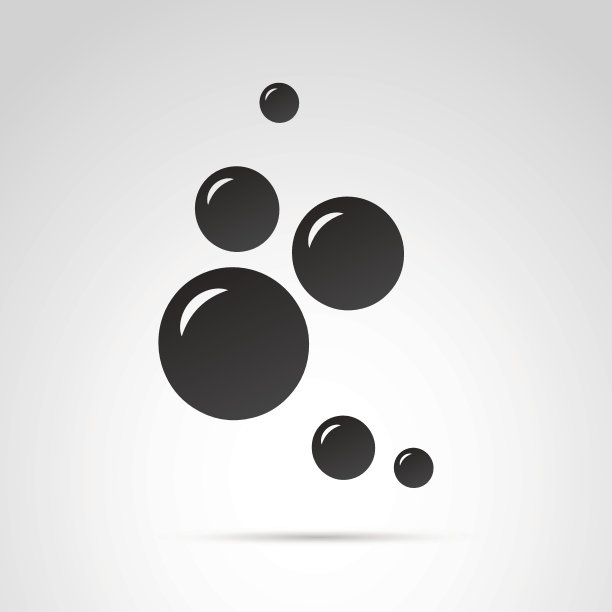 气泡图标孤立在白色背景。图片下载