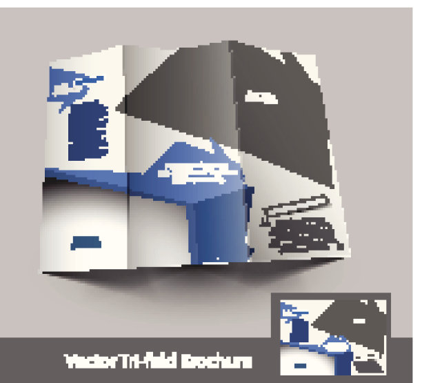 时尚的纸小册子图片下载