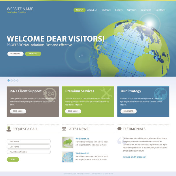 网站设计模板图片下载