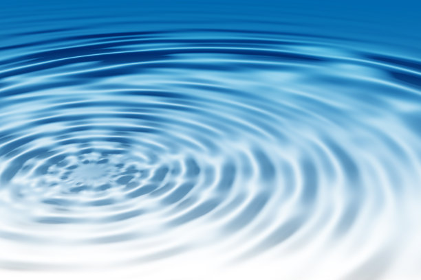 蓝色的水波纹素材图片