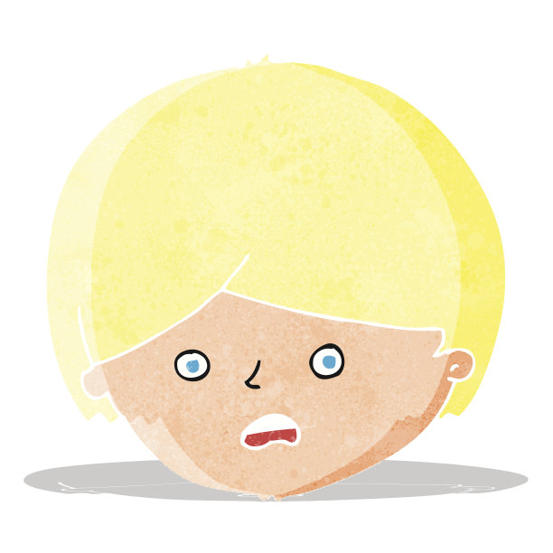 卡通不快乐的男孩图片下载