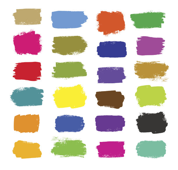 丰富多彩的画笔描边图片下载