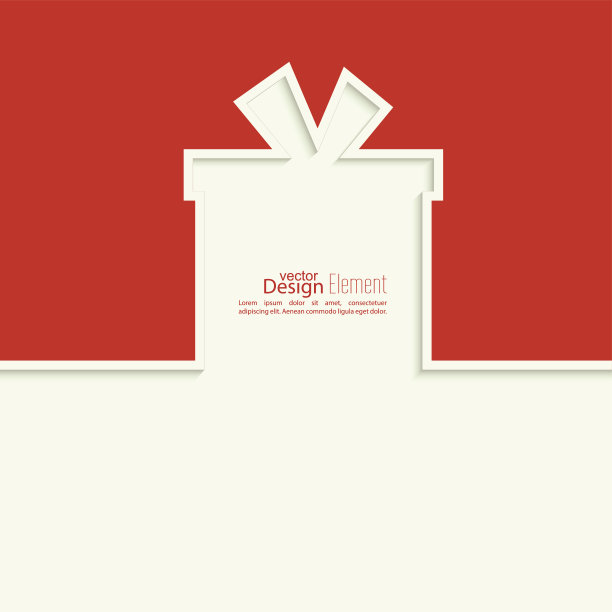 彩带以礼品的形式带有阴影图片下载