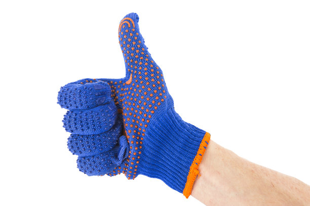 蓝色的手套图片下载