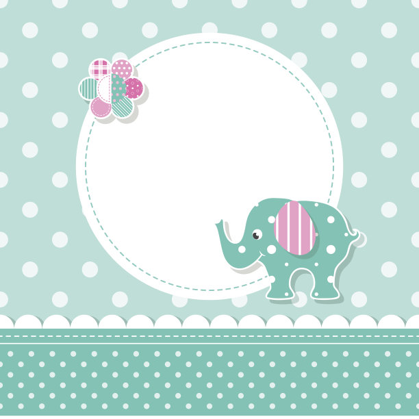 大象宝宝贺卡图片下载