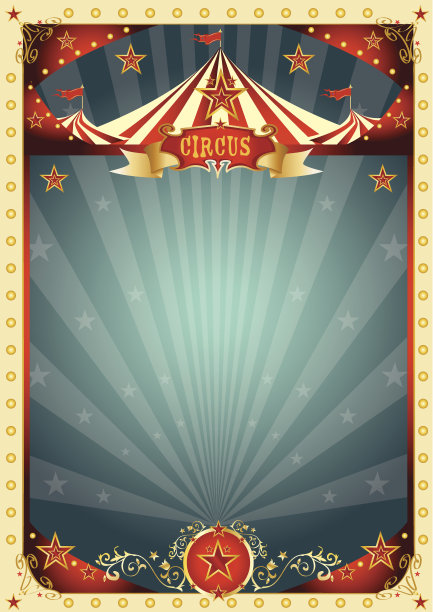 奶油复古马戏背景图片下载
