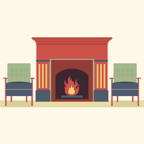 沙发和壁炉客厅内部图片下载