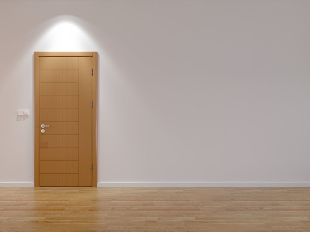 有现代化门的空房间图片下载