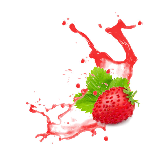 草莓飞溅图片下载