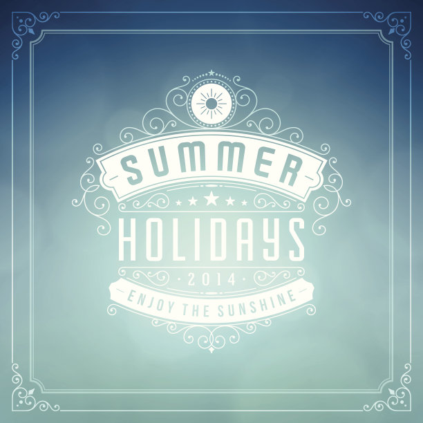 暑假矢量背景图片下载