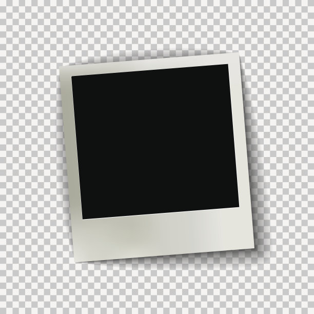 老空现实的相框与透明的阴影在格子图片下载