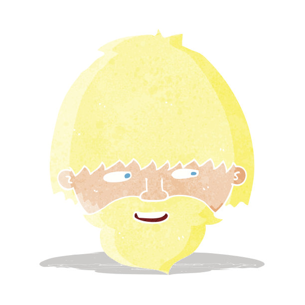 卡通有胡子的男人图片下载