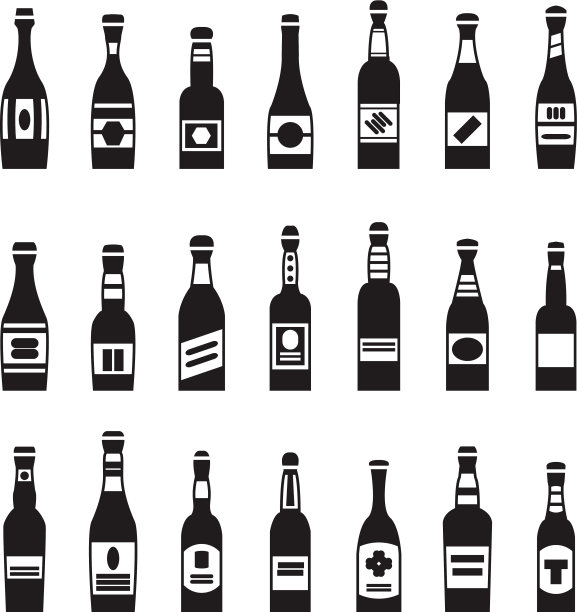 各种瓶向量集图片下载