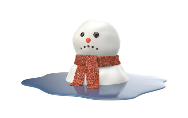 雪人融化图片下载