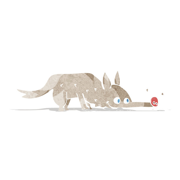 卡通狗嗅地板图片下载