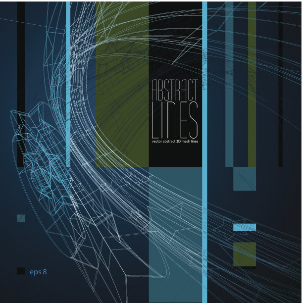 现代线条背景，矢量插图，技术交流图片下载