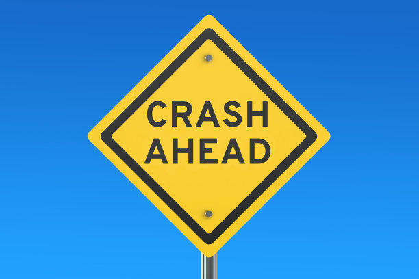 前方碰撞路标图片下载