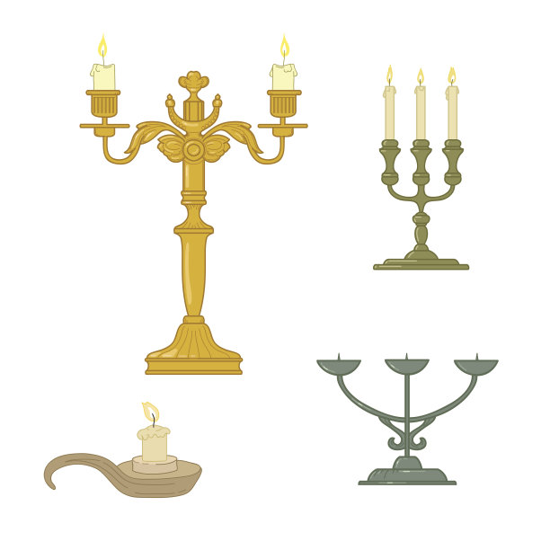 蜡烛和枝状大烛台图片下载