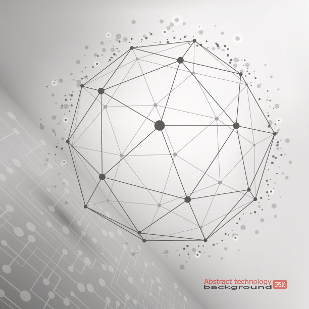 线框网格多边形元素图片下载