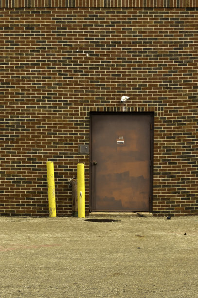 砖墙和门图片下载