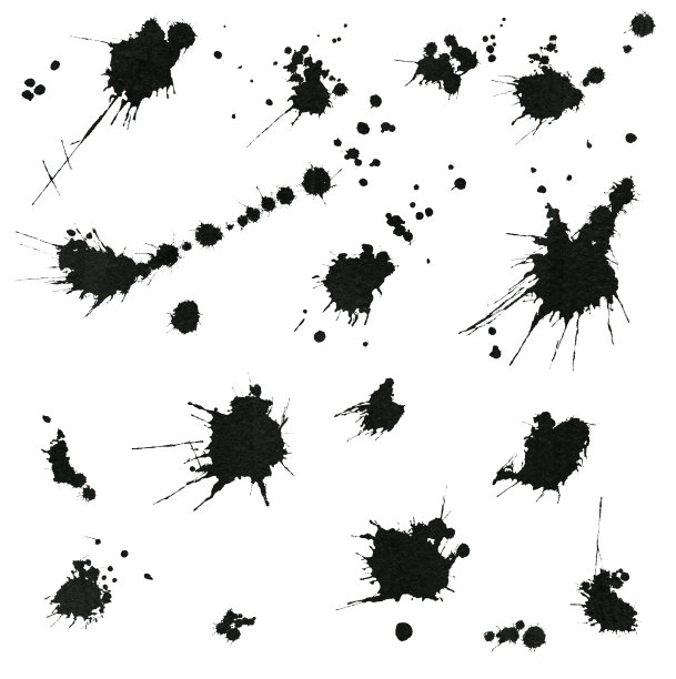 集各种墨迹飞溅图片下载