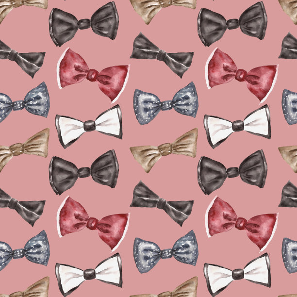 无缝模式与蝴蝶结图片下载