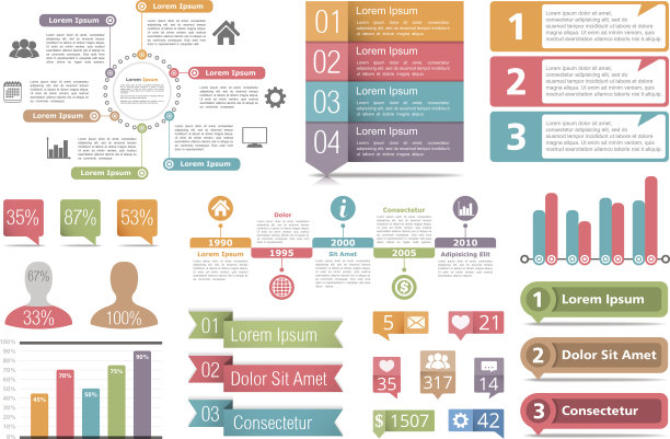 信息图表元素图片下载