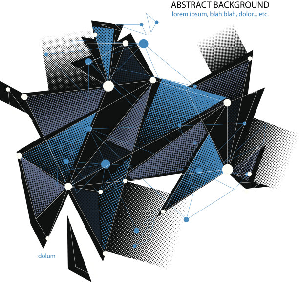 矢量抽象几何背景，现代风格的插图。图片下载