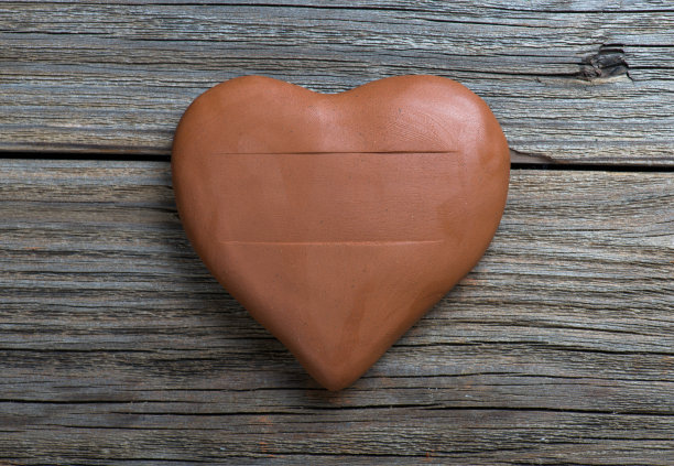 粘土心木背景图片下载