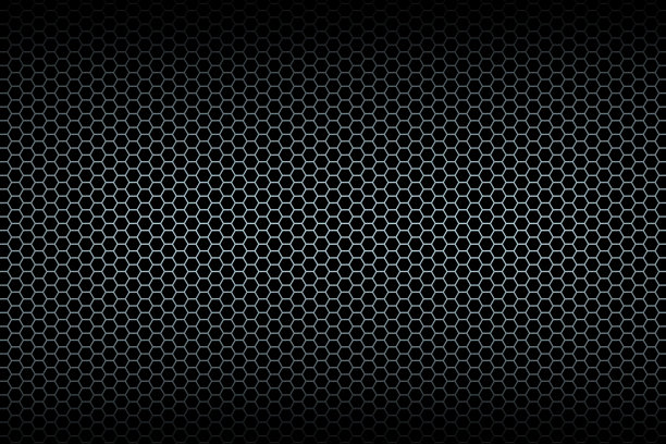 黑色蜂窝状背景素材图片