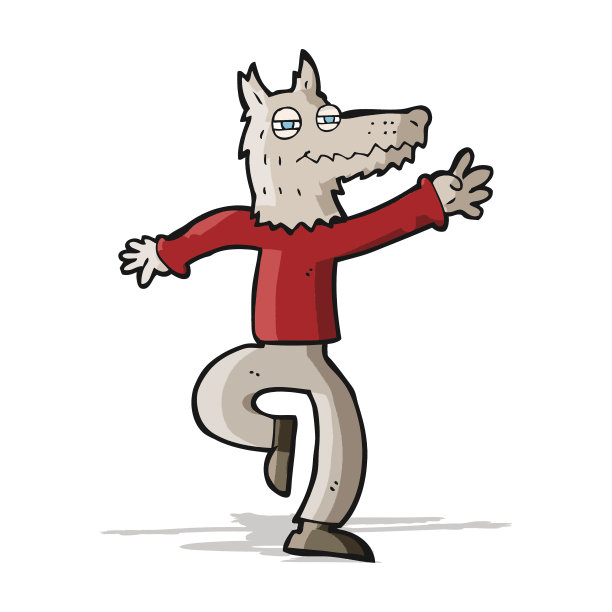 卡通快乐狼人图片下载