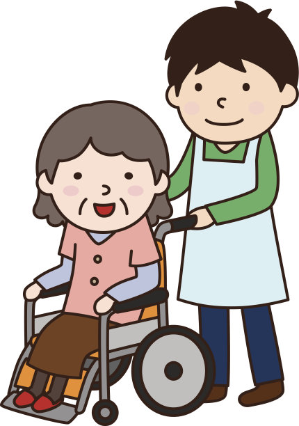 轮椅和祖母图片下载