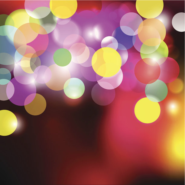 散焦圣诞灯图片下载