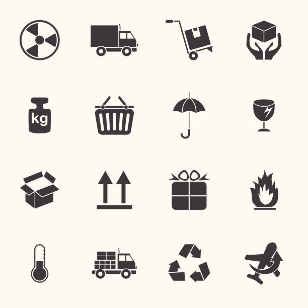 物流包装图标图片下载