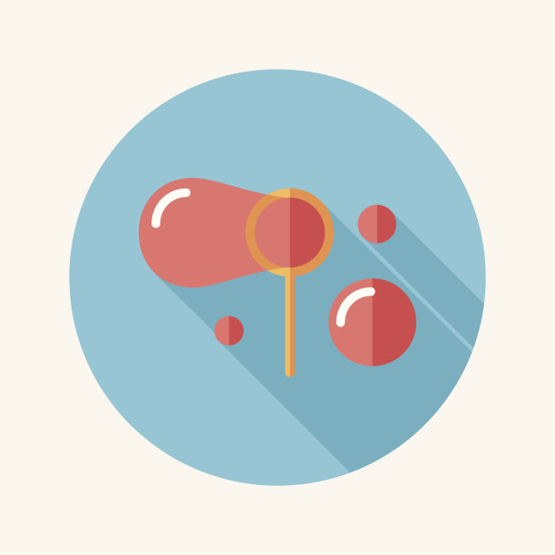 带长阴影的气泡扁平图标图片下载