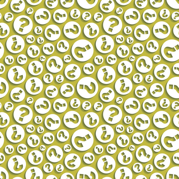 的问题。无缝模式。矢量插图。素材图片