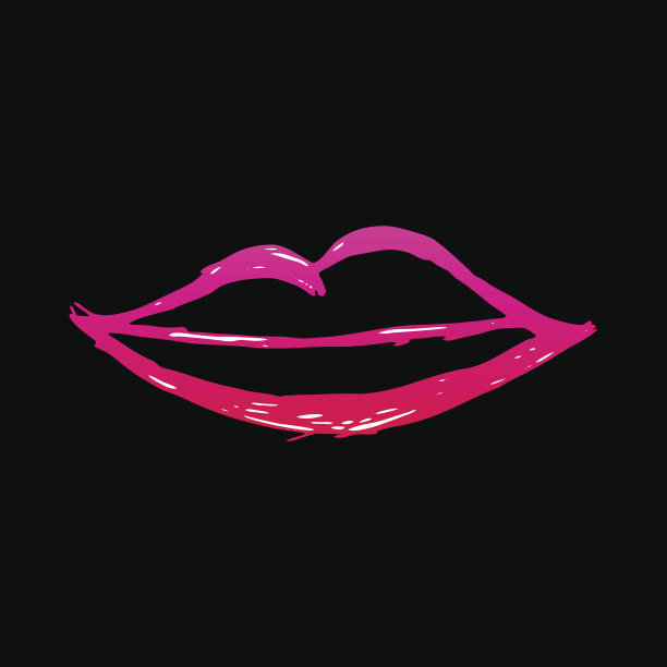 嘴唇素描图片下载