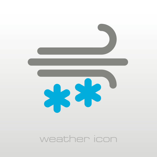 风雪雪暴图标，气象天气图片下载
