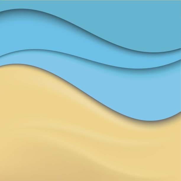 海滩。素材图片