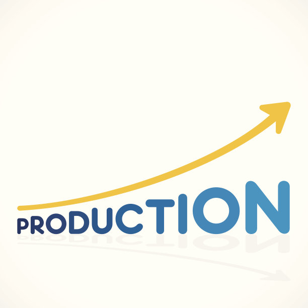 产量增长图设计图片下载