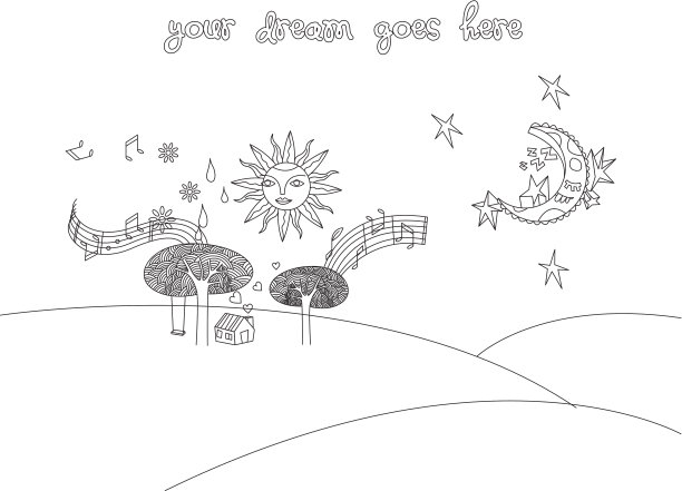 涂鸦景观图片下载