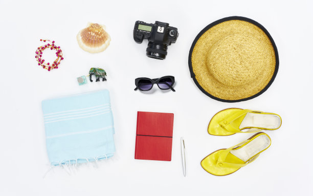 平顶旅游度假海滩素材图片