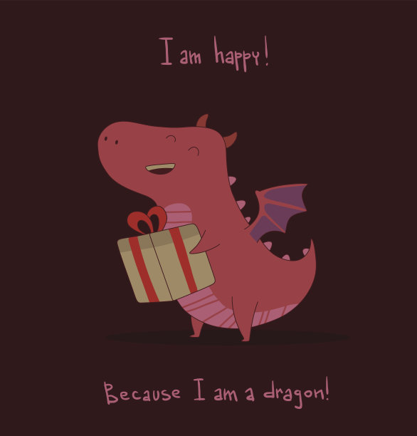 可爱的龙,粉红色图片下载