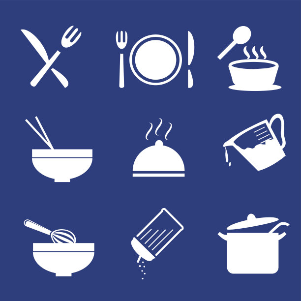 烹饪图标——向量图片下载