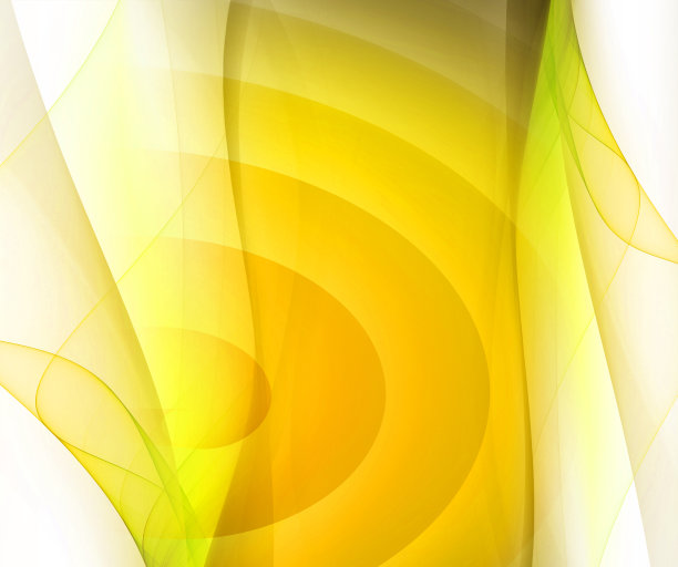 黄色平滑扭曲轻线在白色的背景图片下载