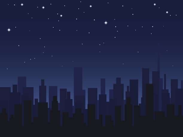 晚上的城市图片下载