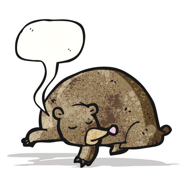 卡通熊睡觉图片下载