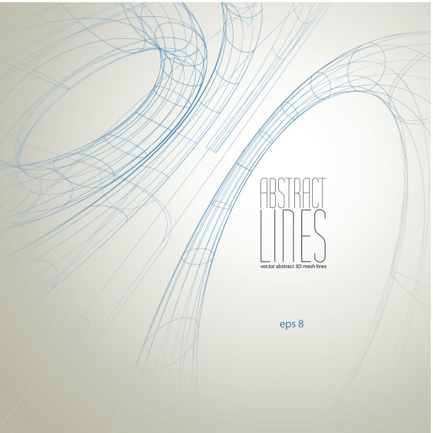 抽象线矢量插图，数字背景图片下载