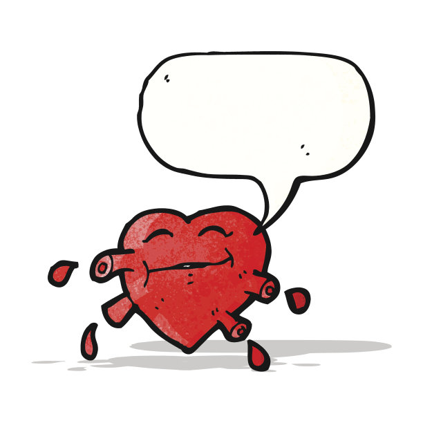 卡通心带语音泡泡图片下载