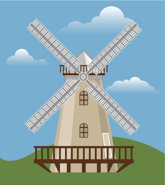 风力机的颜色图片下载